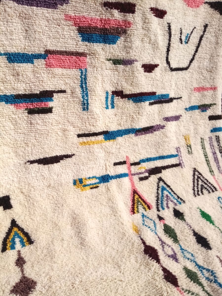  Azilal Rug Dyed Wool Colored Morocco
