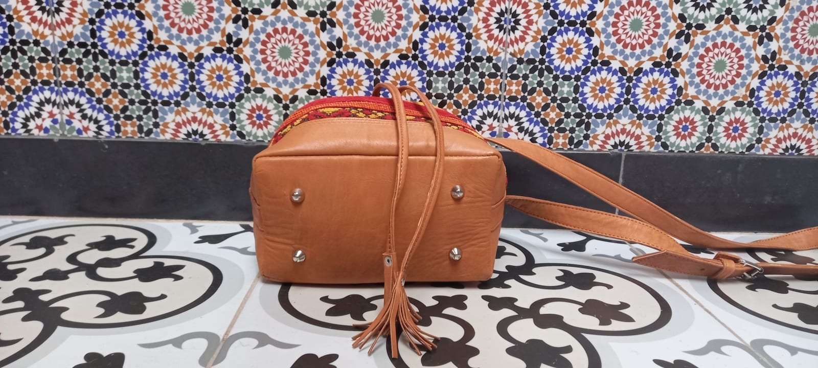  bag leather Colored Morocco