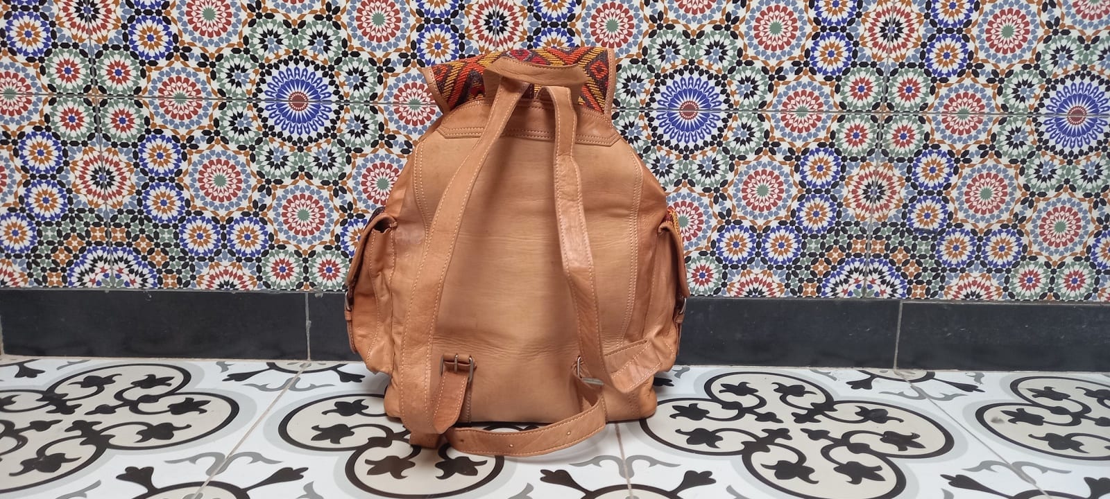  handbag leather Colored Morocco