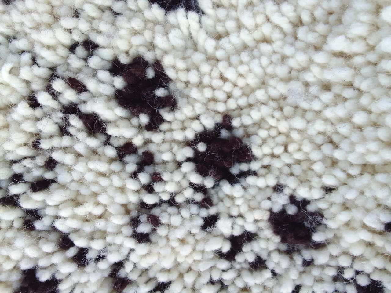  Pileknot Rug  Brown, White Morocco