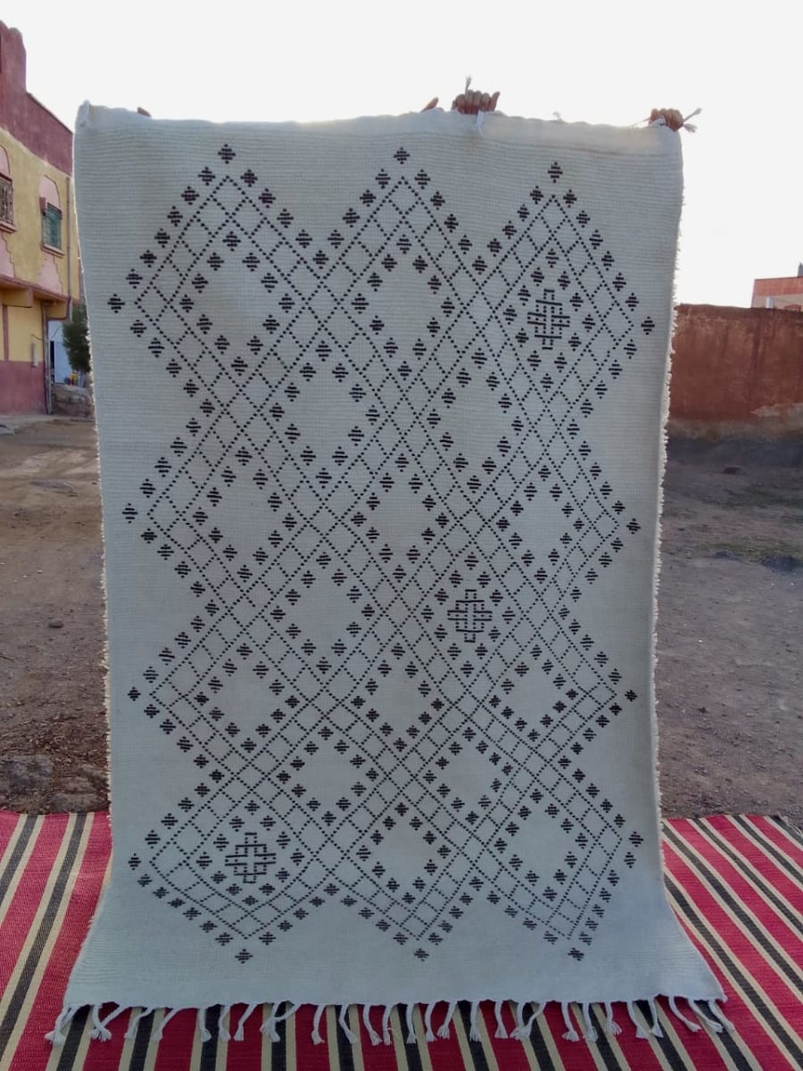  Pileknot Rug  Brown, White Morocco