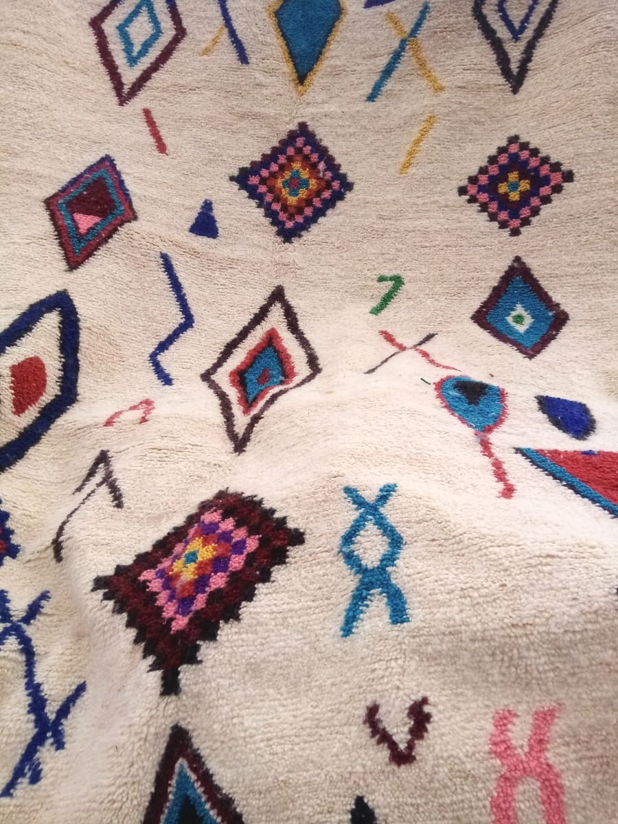  Azilal Rug Wool Colored Morocco
