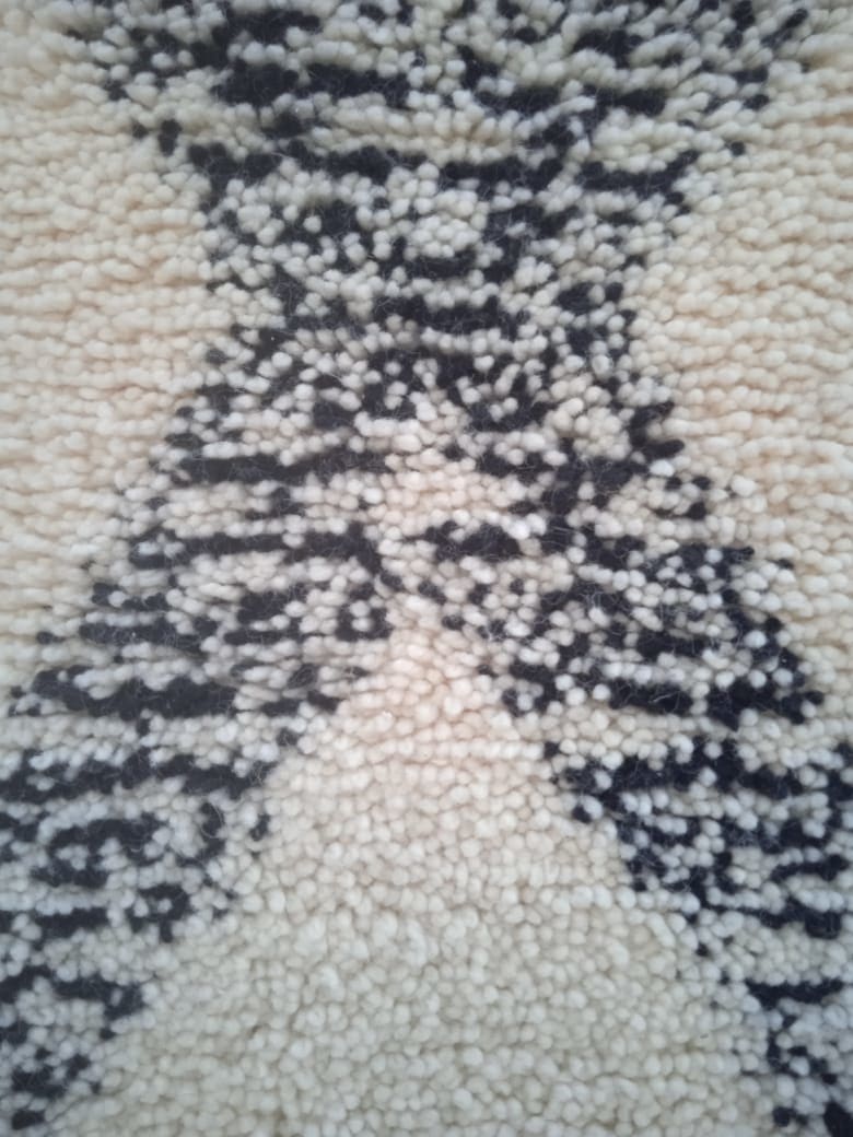  Pile Knot  Black, White Morocco