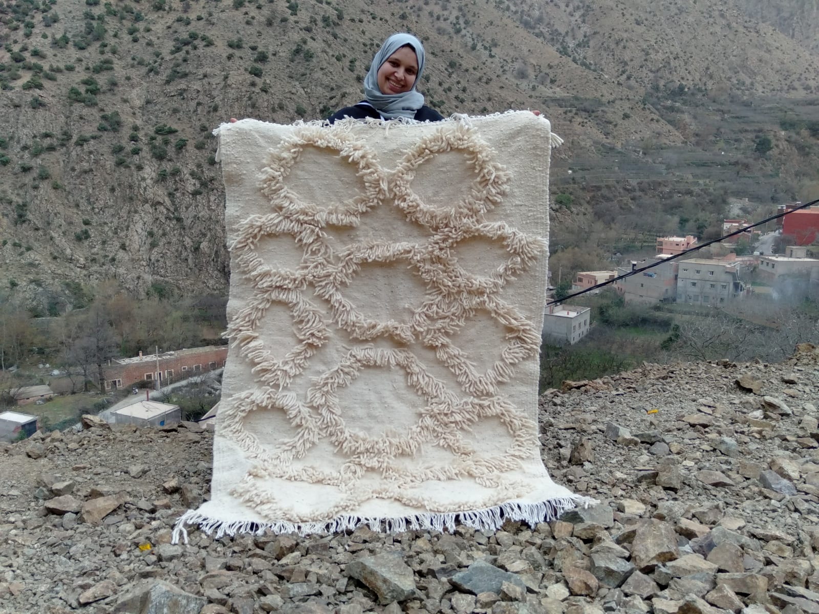 Handmade pileknot rug