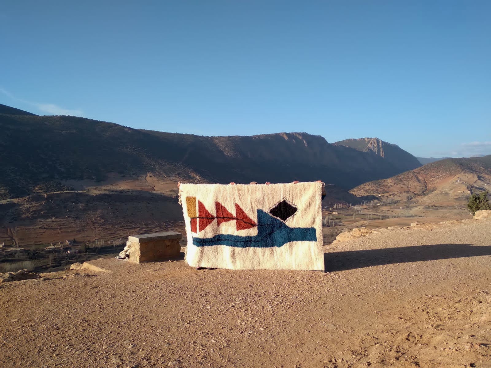  Beni Ourain Wool Warp and Wool Colored Morocco