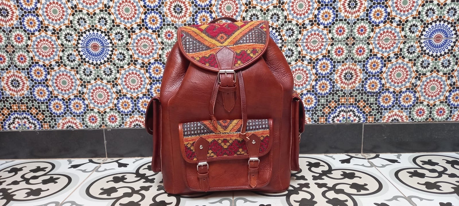  bag leather Colored Morocco