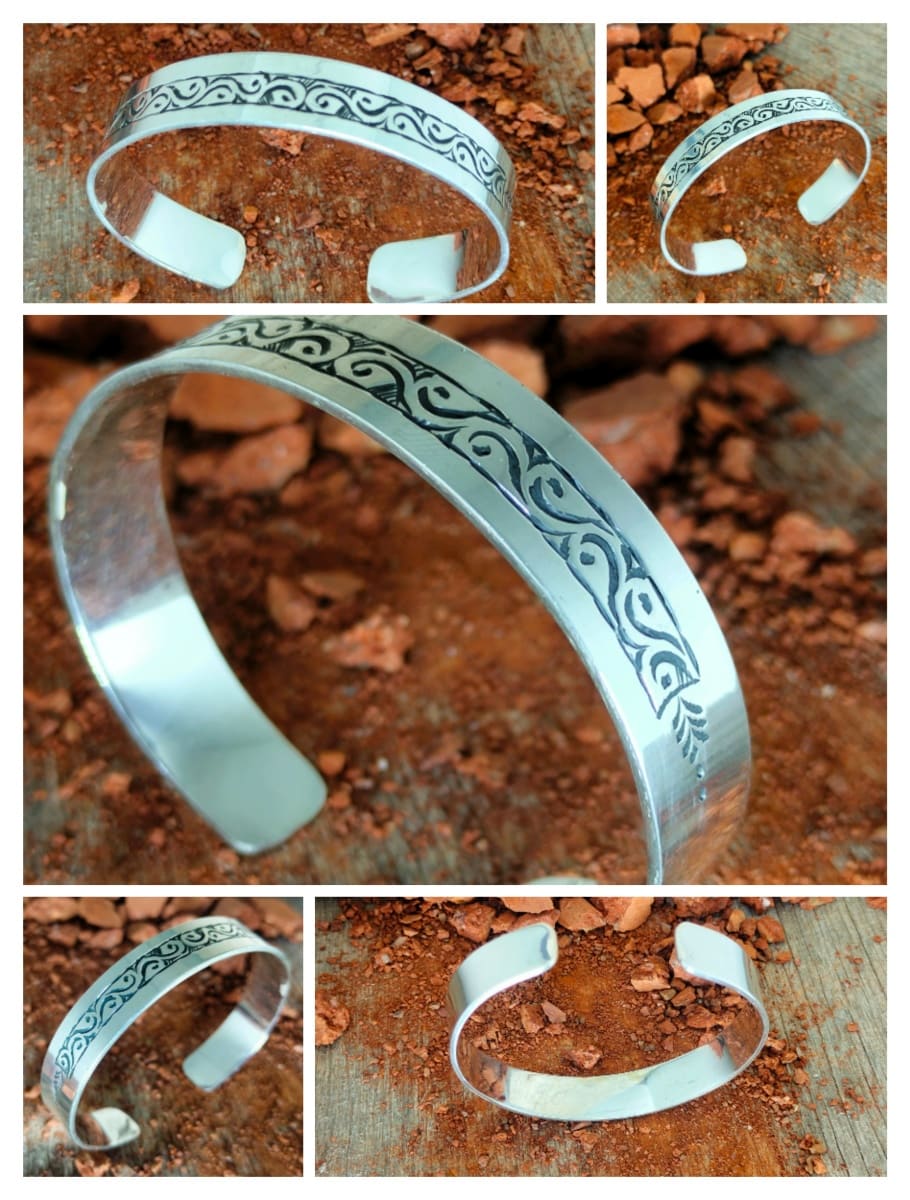  Bracelet 800 Tiznit Silver Black, White Morocco