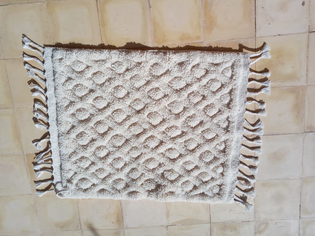  Beni Ourain Wool String and Wool White Morocco