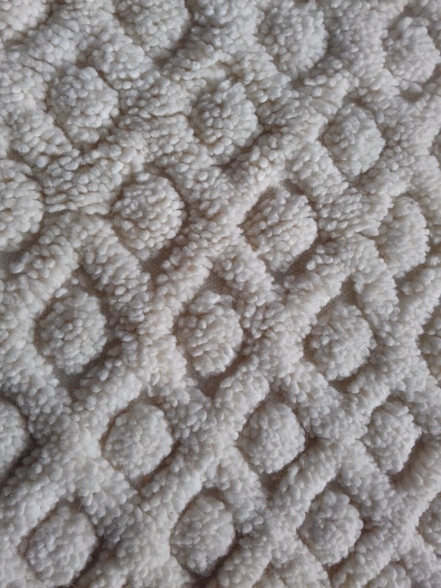  Beni Ourain Wool String and Wool White Morocco