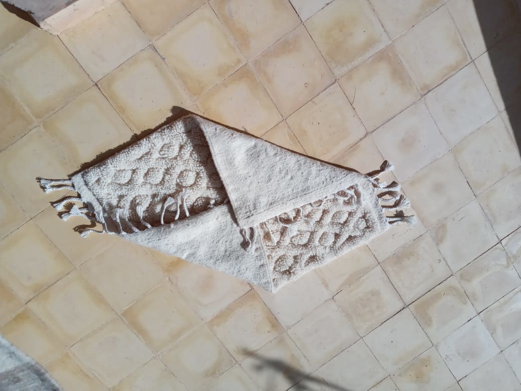  Beni Ourain Wool String and Wool White Morocco