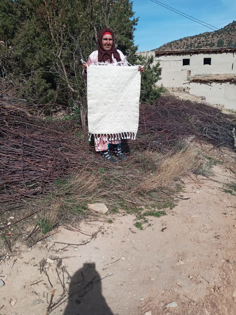  Beni Ourain Wool String and Wool White Morocco
