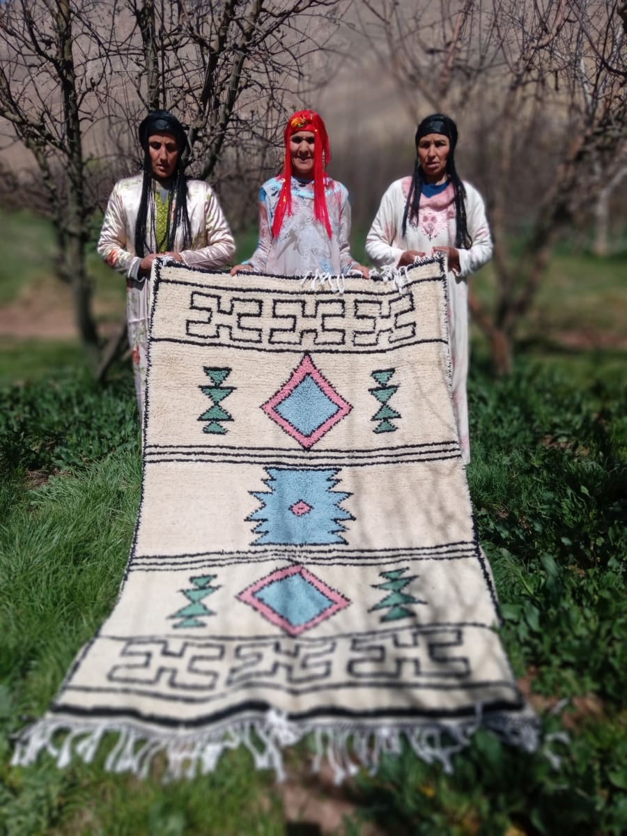  Beni Ourain Wool Colored Morocco