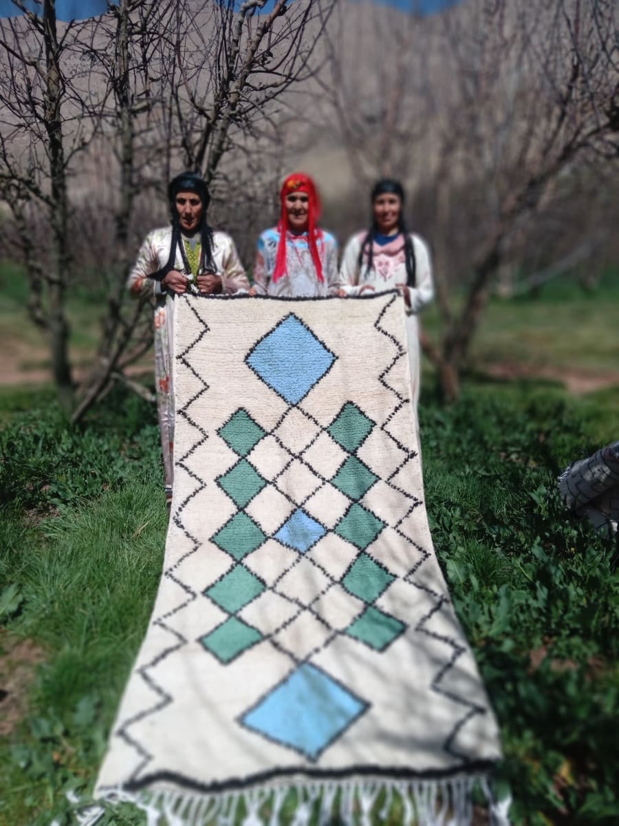  Beni Ourain Wool Colored Morocco