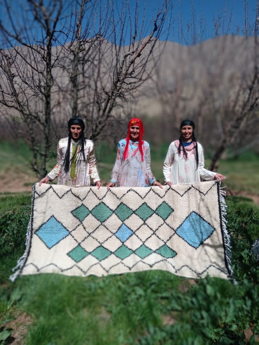  Beni Ourain Wool Colored Morocco