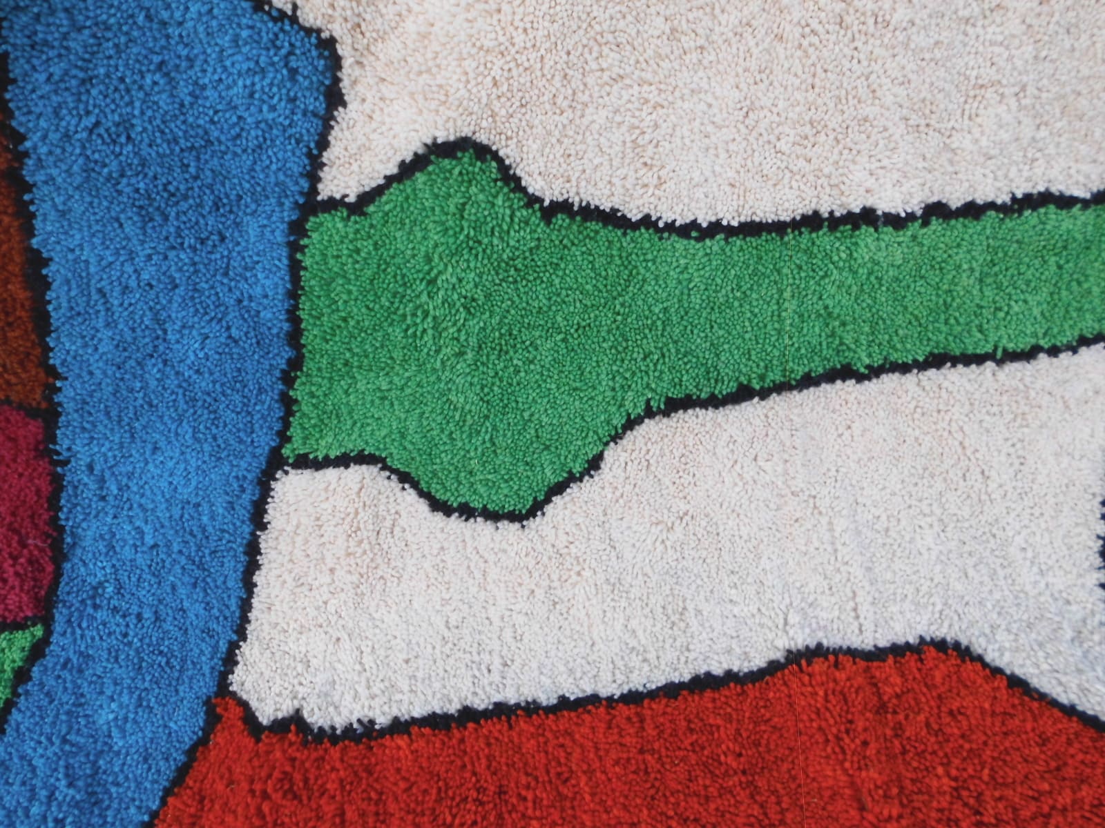  Pile Knot Rug Cotton String Colored Morocco