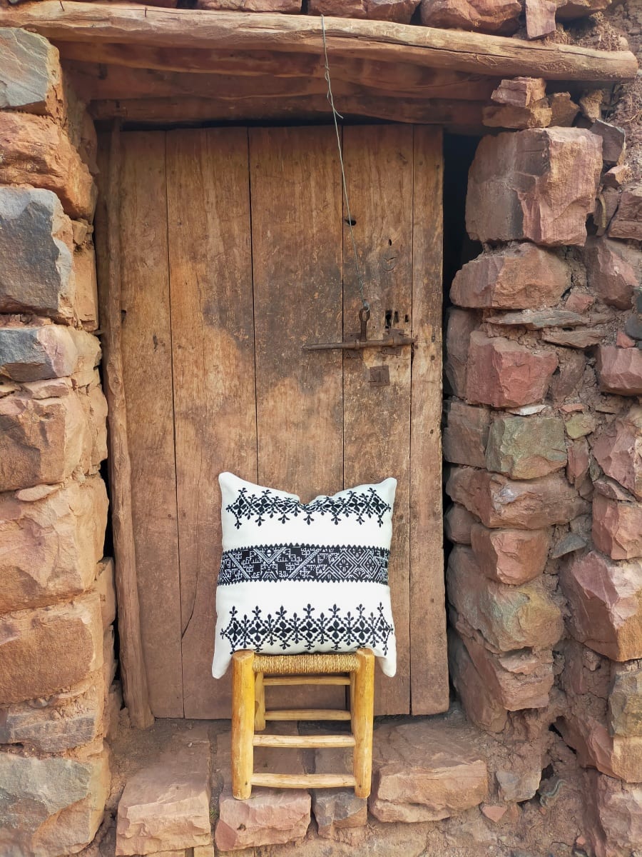 Handmade Embroidered Pillow
