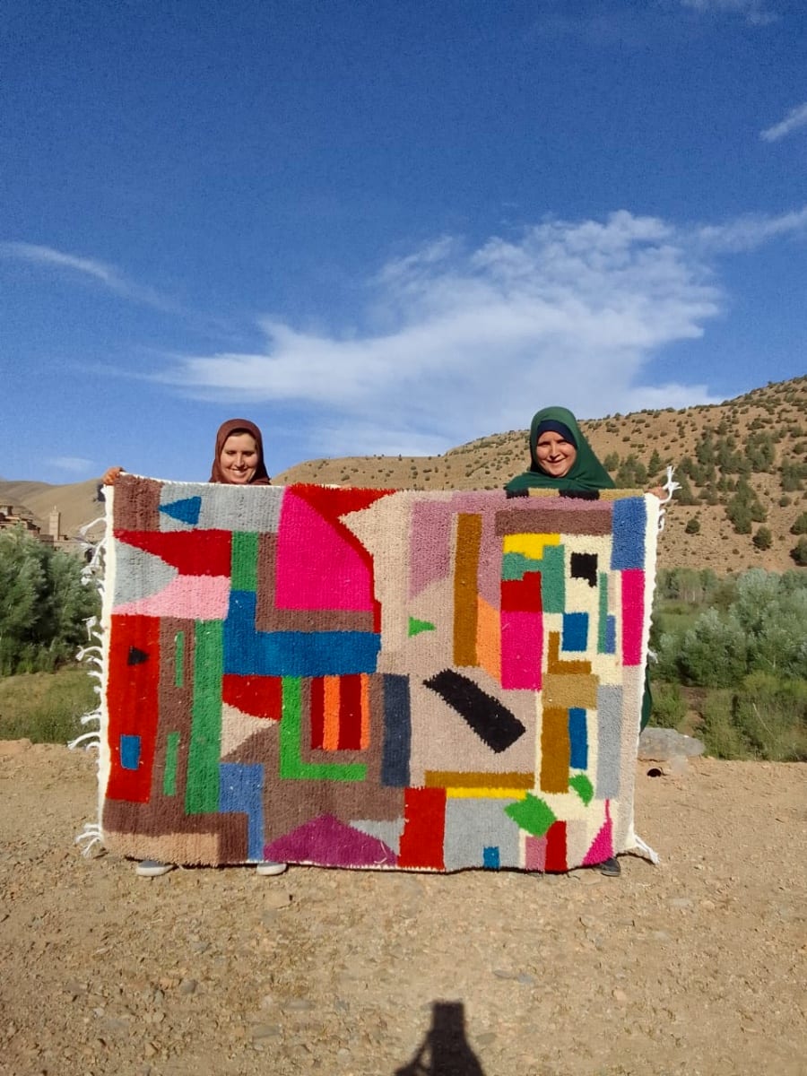  Rug  Colored Morocco