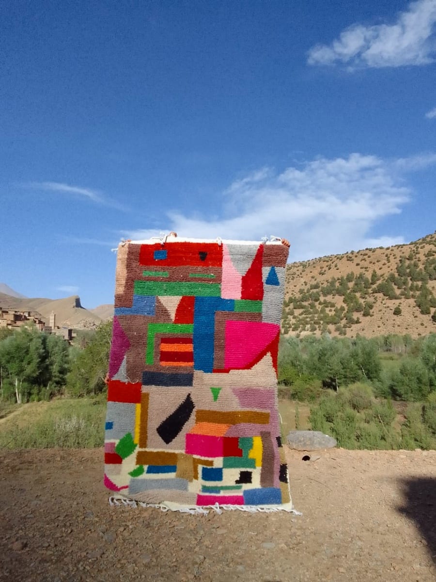  Rug  Colored Morocco
