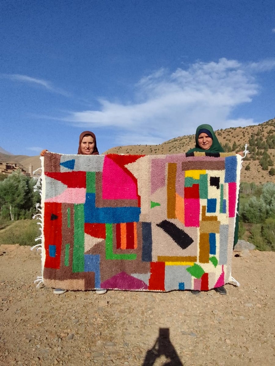  Rug  Colored Morocco
