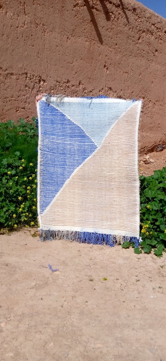 Rug   Light Blue, Blue Morocco