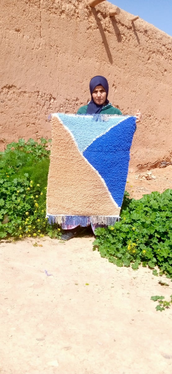  Rug   Light Blue, Blue Morocco