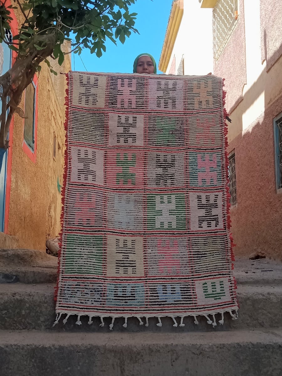  Rag rug  Colored Morocco