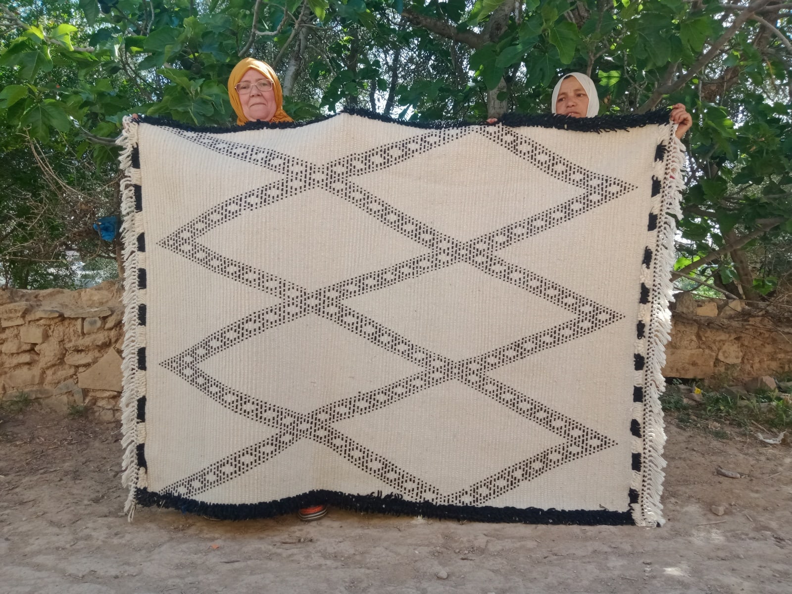 Beni Ourain rug  Black, White Morocco