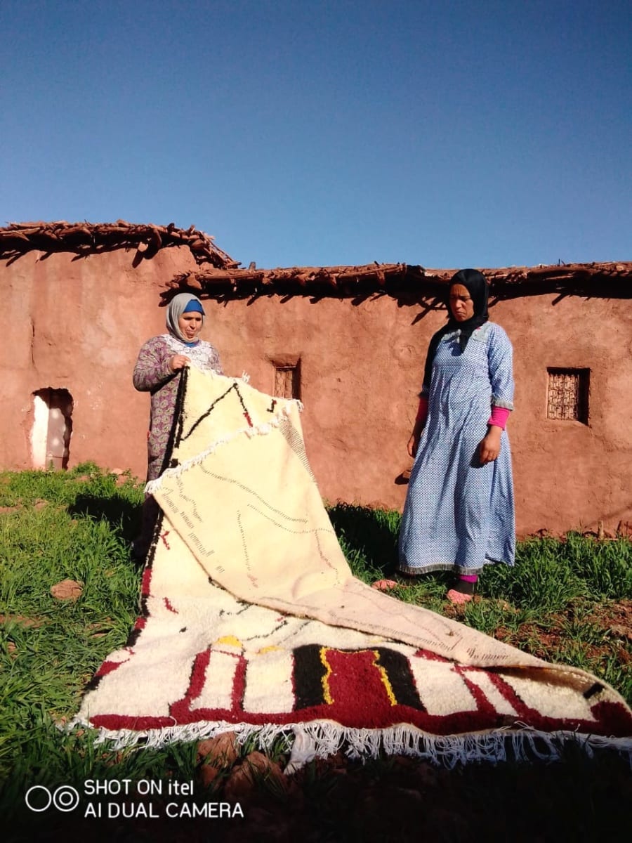  Azilal Rug Dyed Wool Colored Morocco