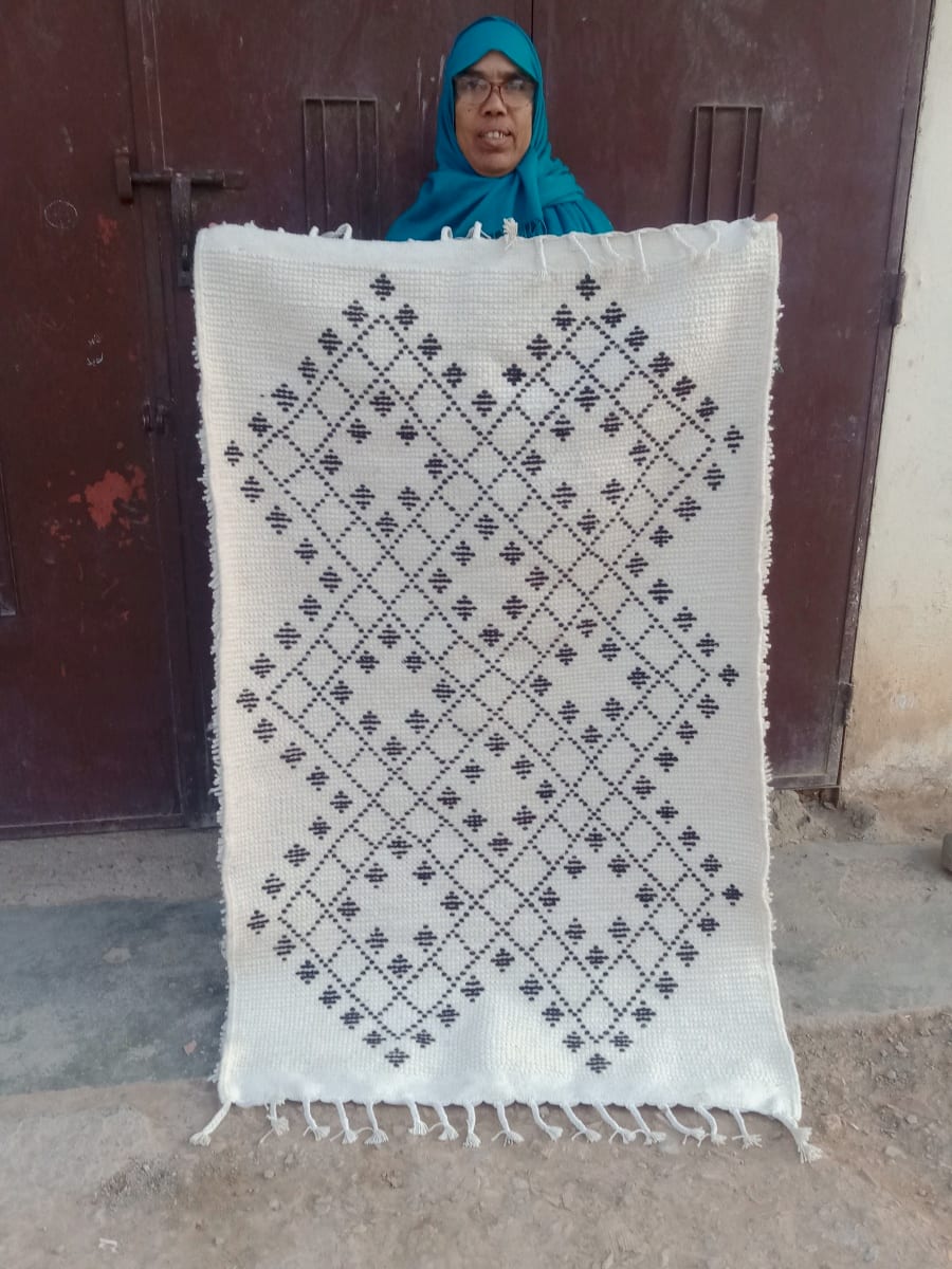  Beni Ourain rug  Black, White Morocco