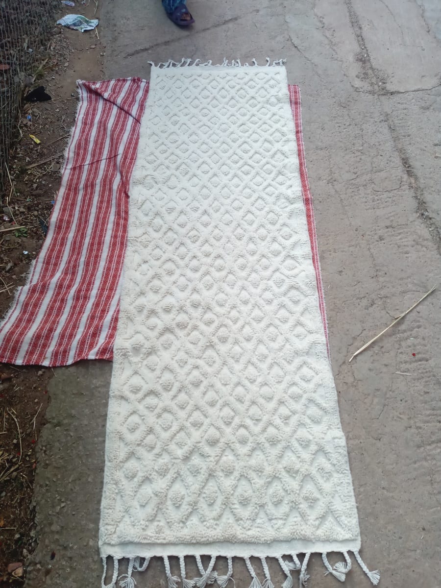  A rug  White Morocco