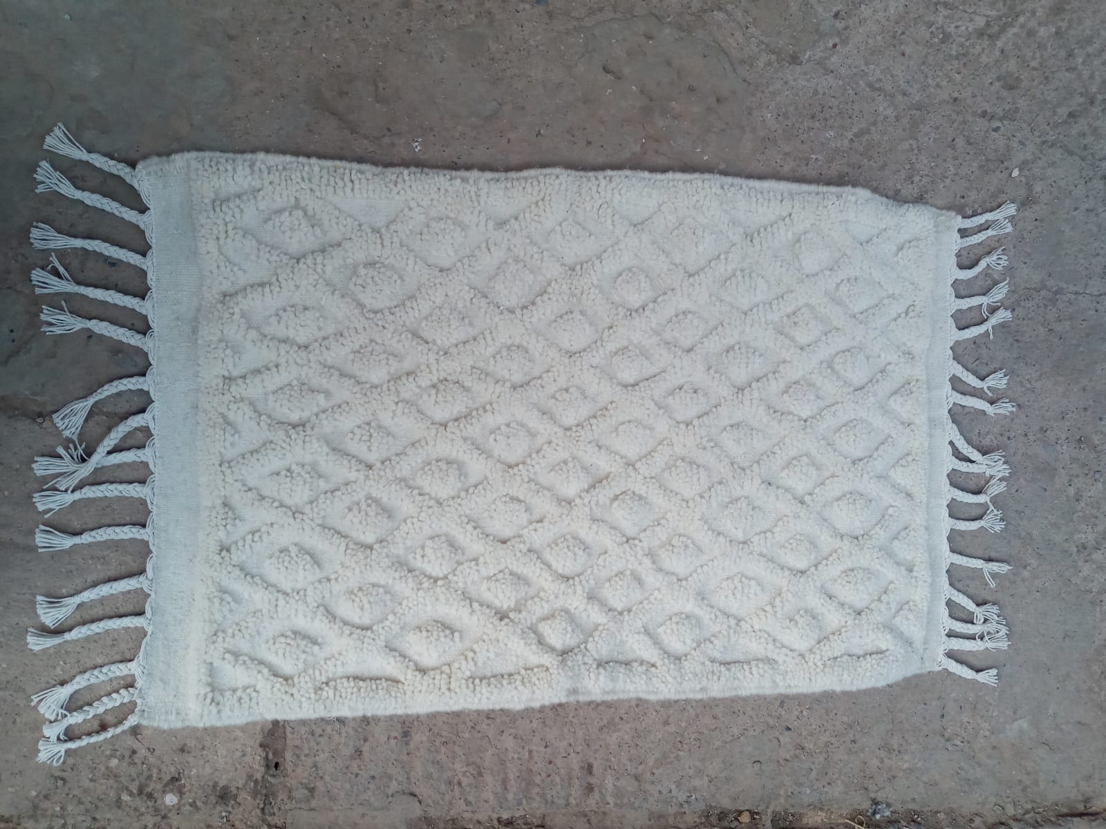  A rug  White Morocco
