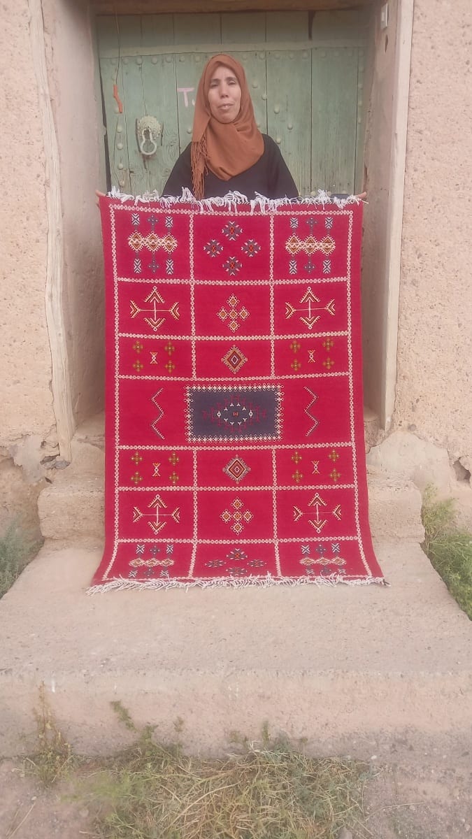  Flatweave Rug  Colored Morocco
