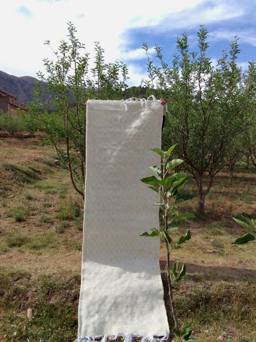  Rug  White Morocco