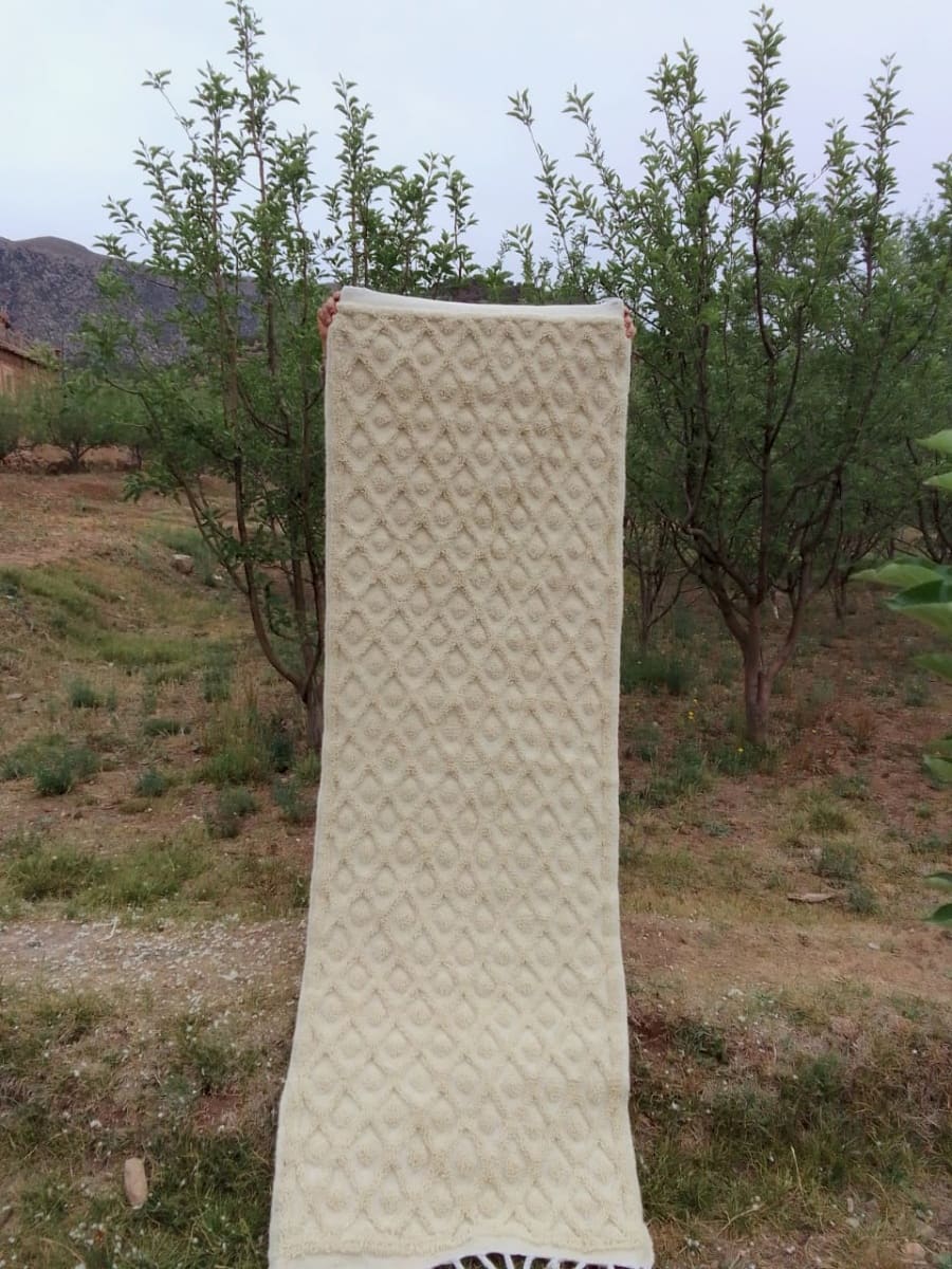  Rug  White Morocco