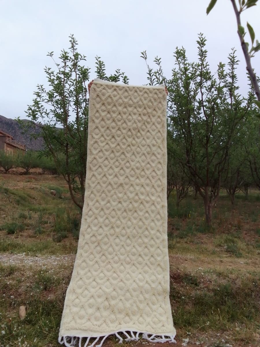  Rug  White Morocco