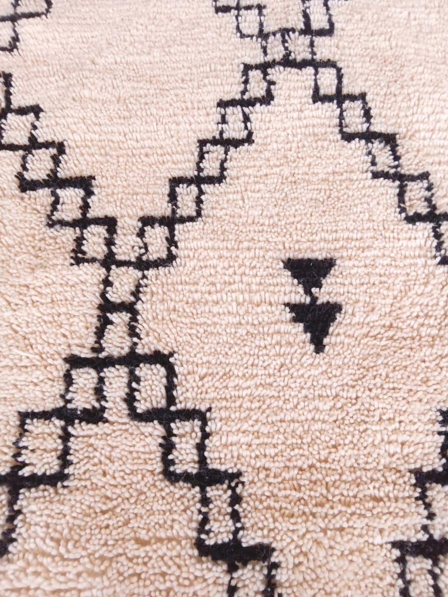  Beni Ourain Wool Black, White Morocco