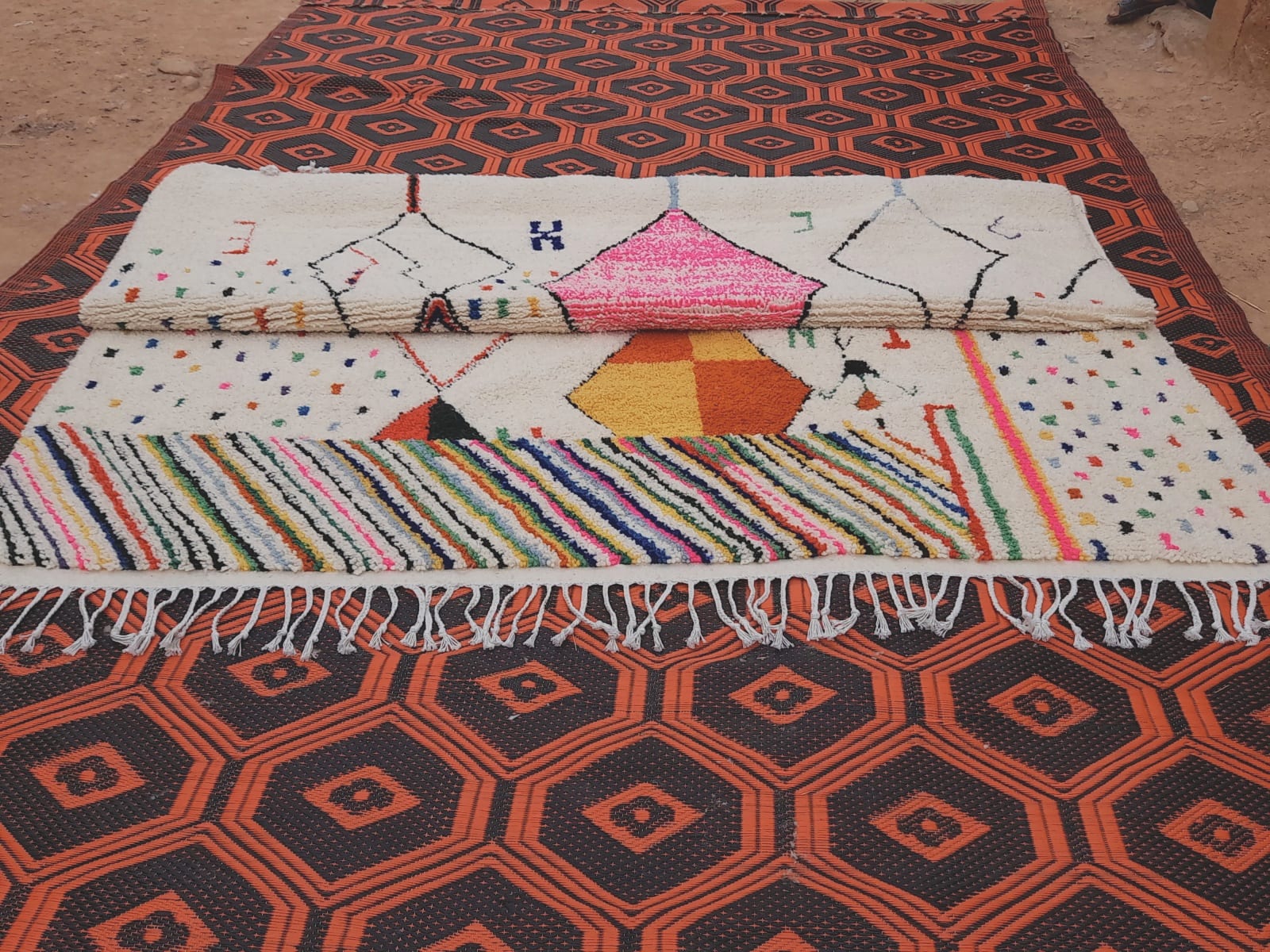  Rug   Colored Morocco