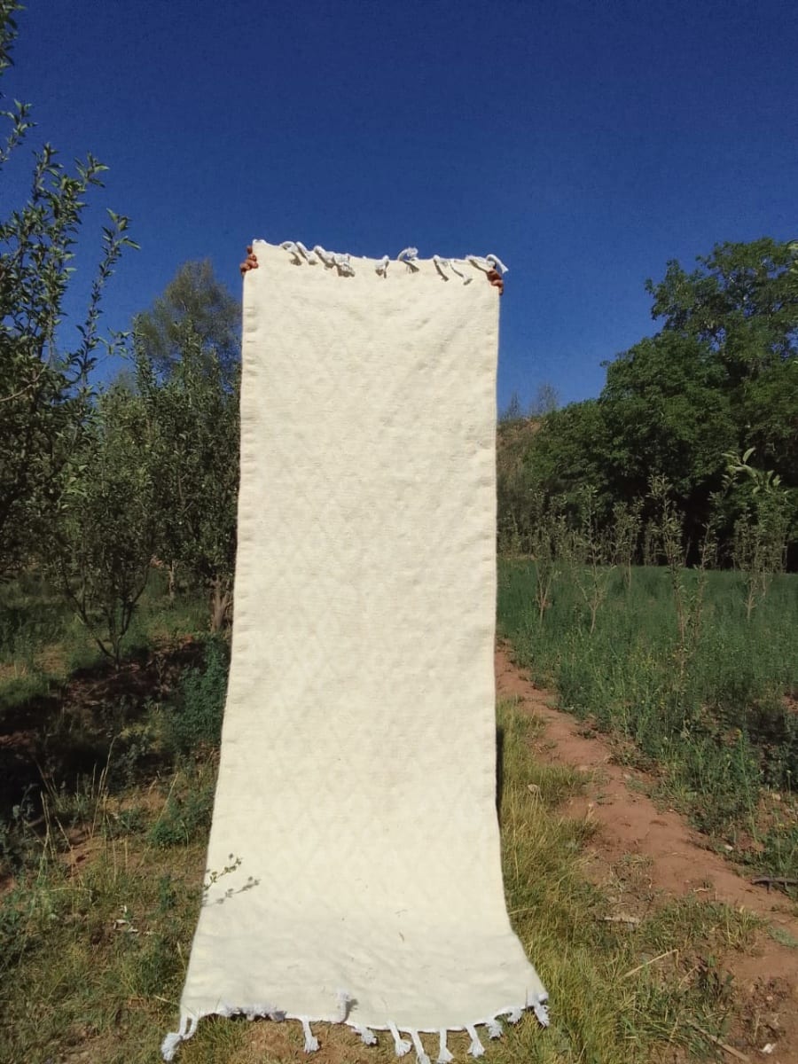  Rug  White Morocco