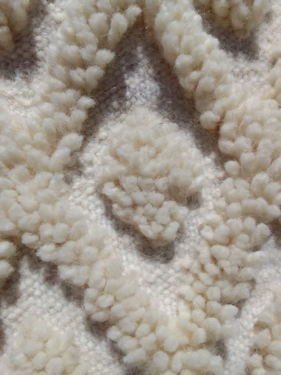  Rug  White Morocco