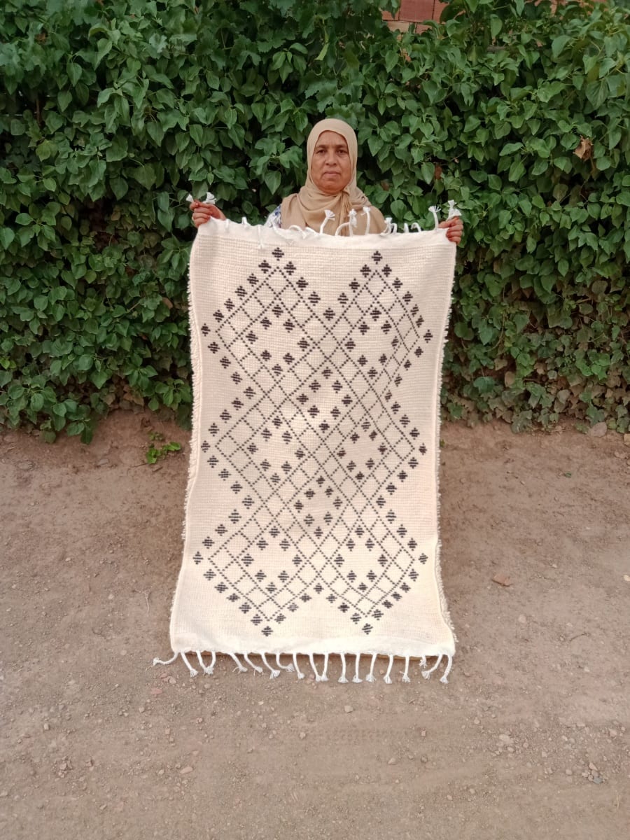  Beni Ourain rug  Black, White Morocco