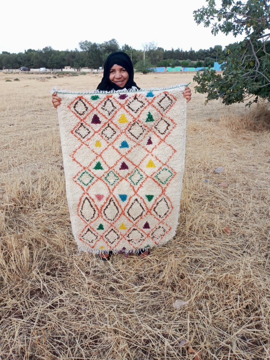  A rug  Colored Morocco