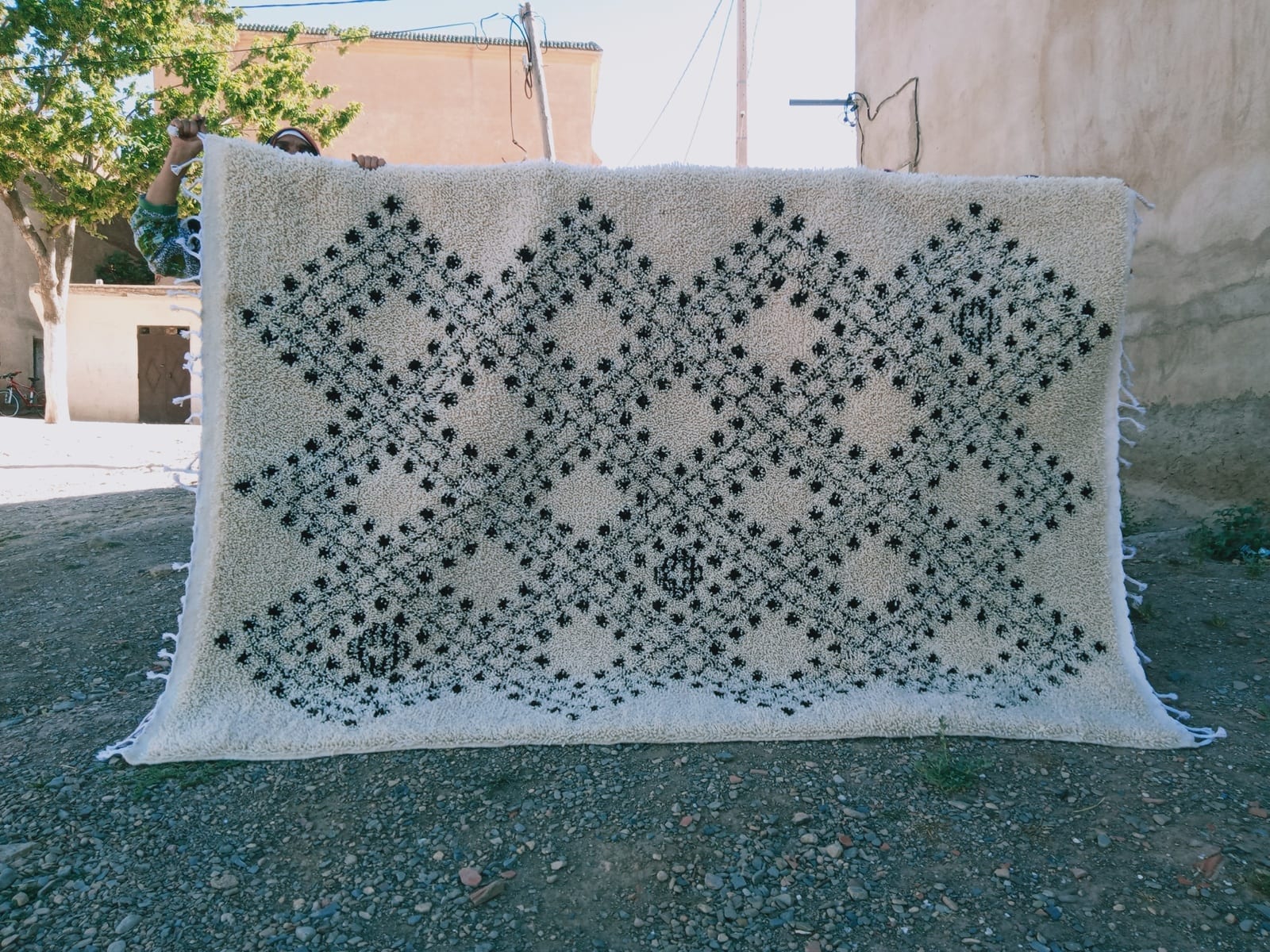  Beni Ourain rug  Black, White Morocco