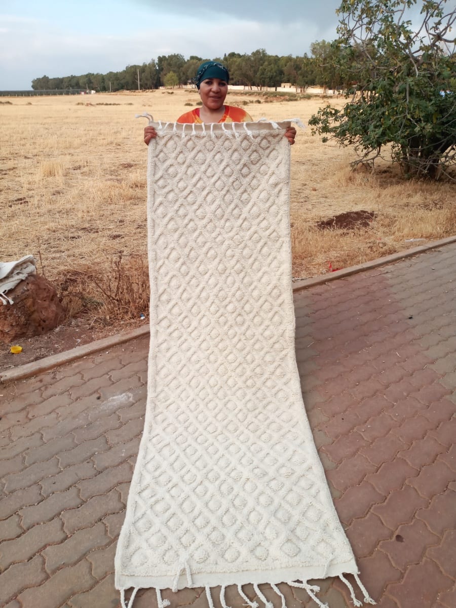  A rug  White Morocco