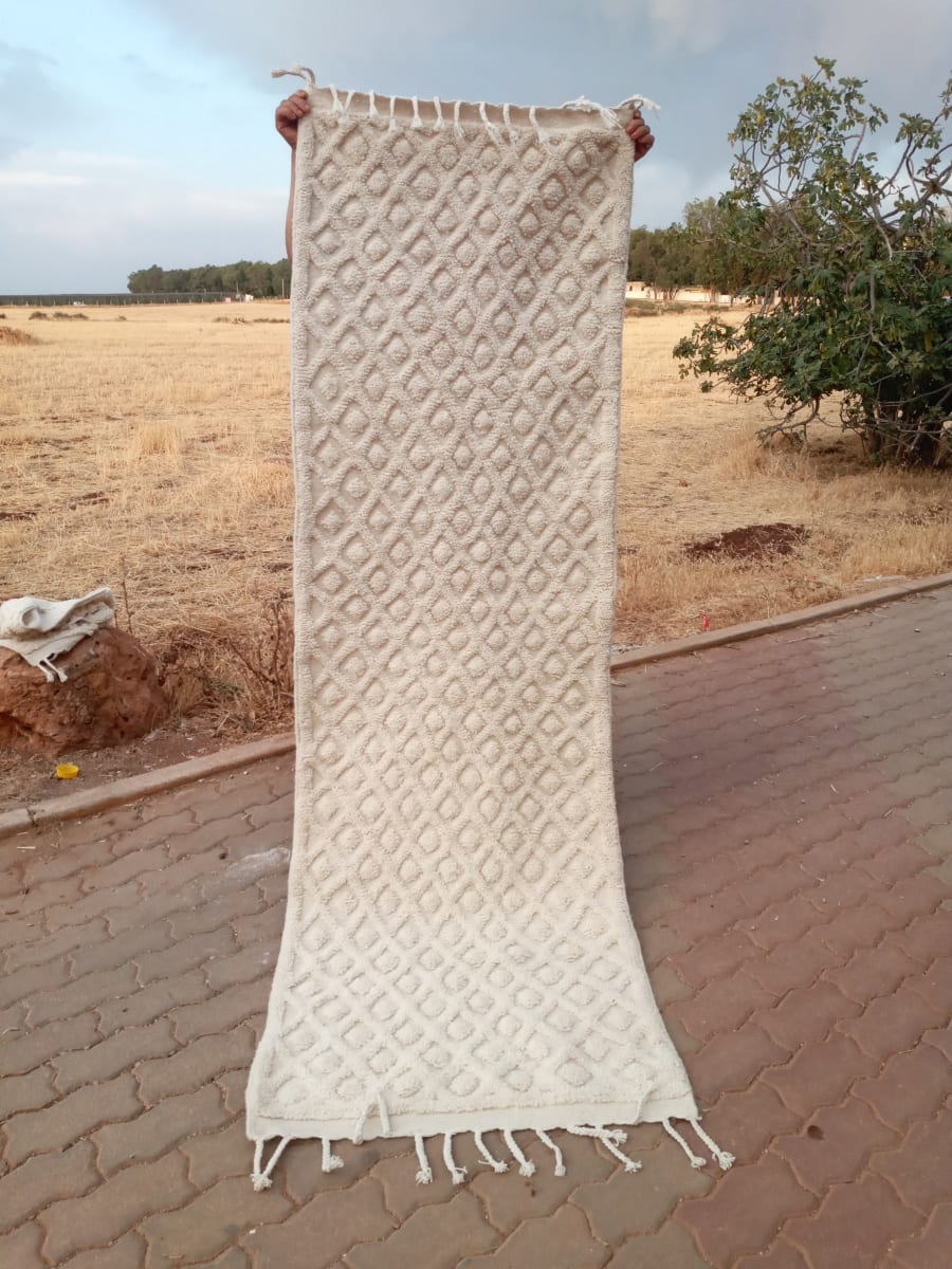  A rug  White Morocco