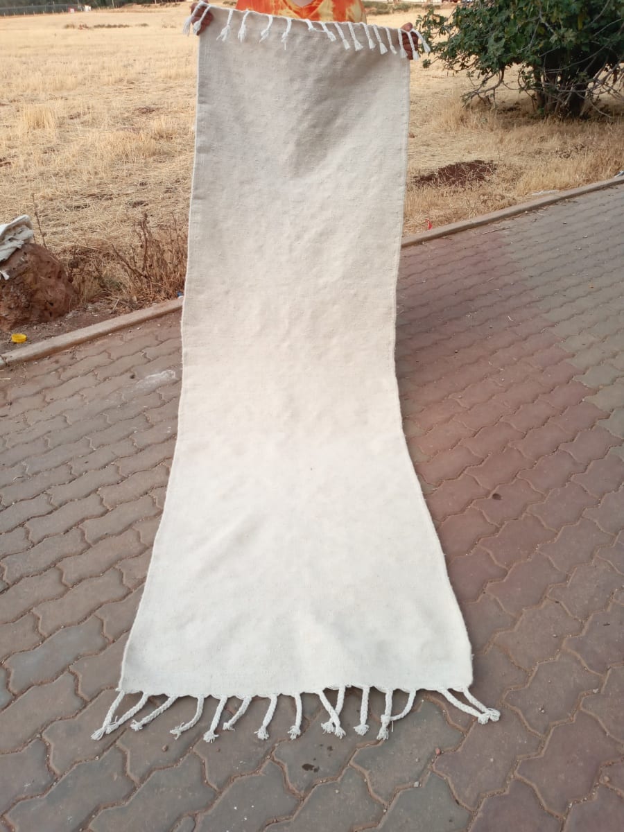  A rug  White Morocco