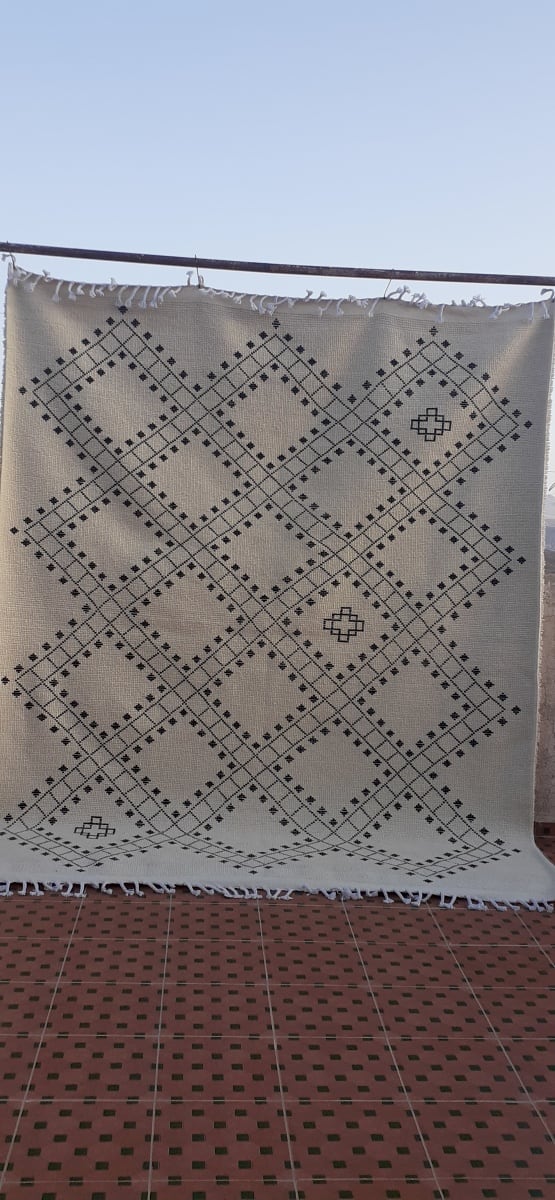  Pile Knot  Brown, White Morocco