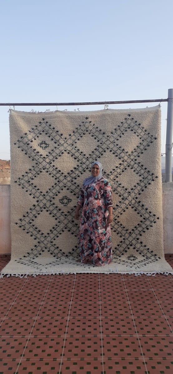  Pile Knot  Brown, White Morocco