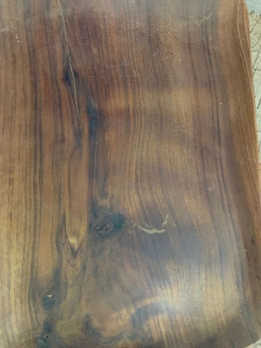  Serving Tray Walnut Wood Brown Morocco