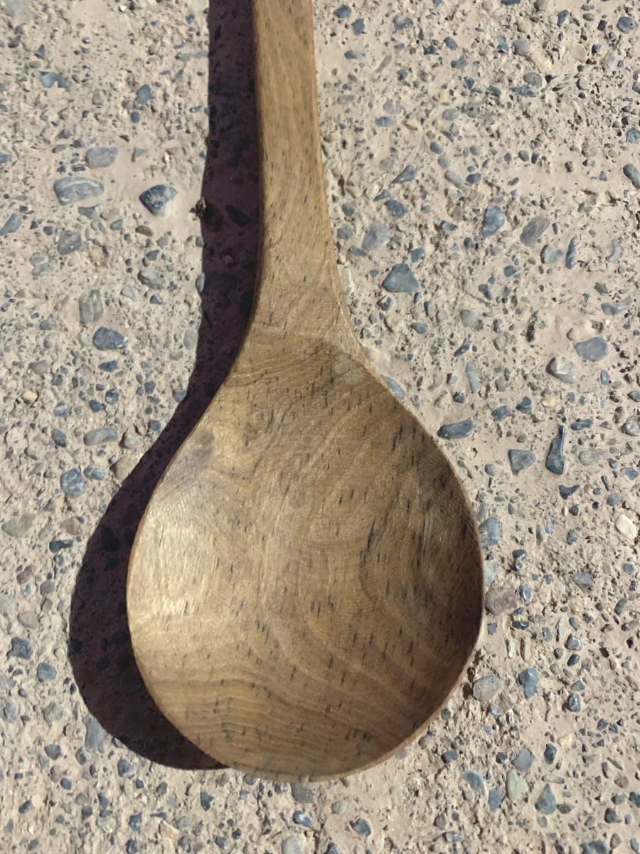  Hand Carved Spoon Walnut Wood Brown Morocco