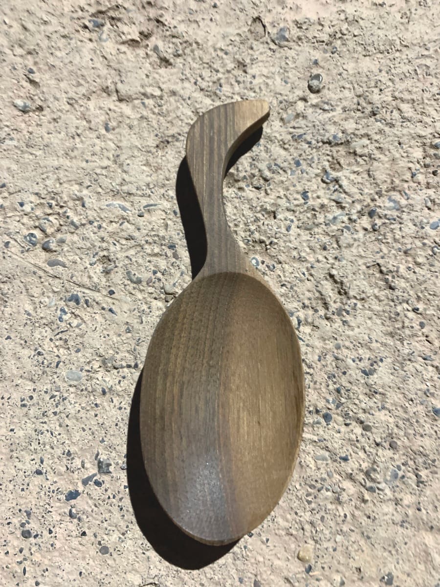  Hand Carved Spoon Walnut Wood Brown Morocco